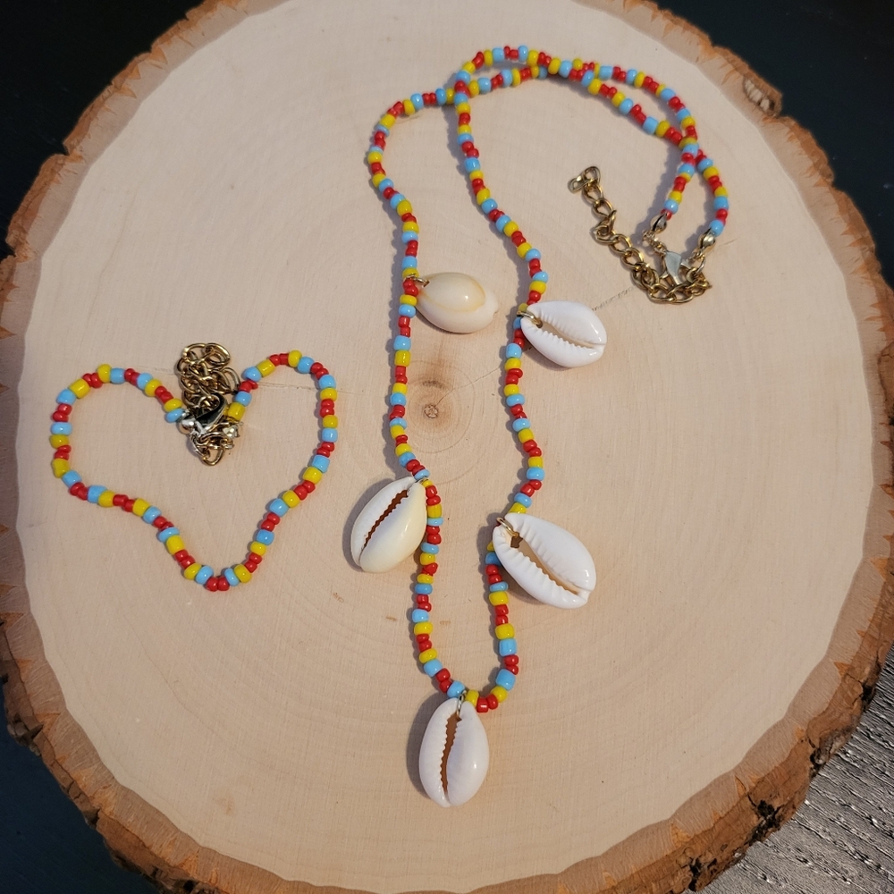Surfer Set, Necklace and Bracelet/Anklet